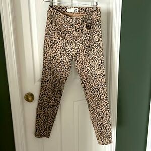 High Rise Garage Leopard Jeggings